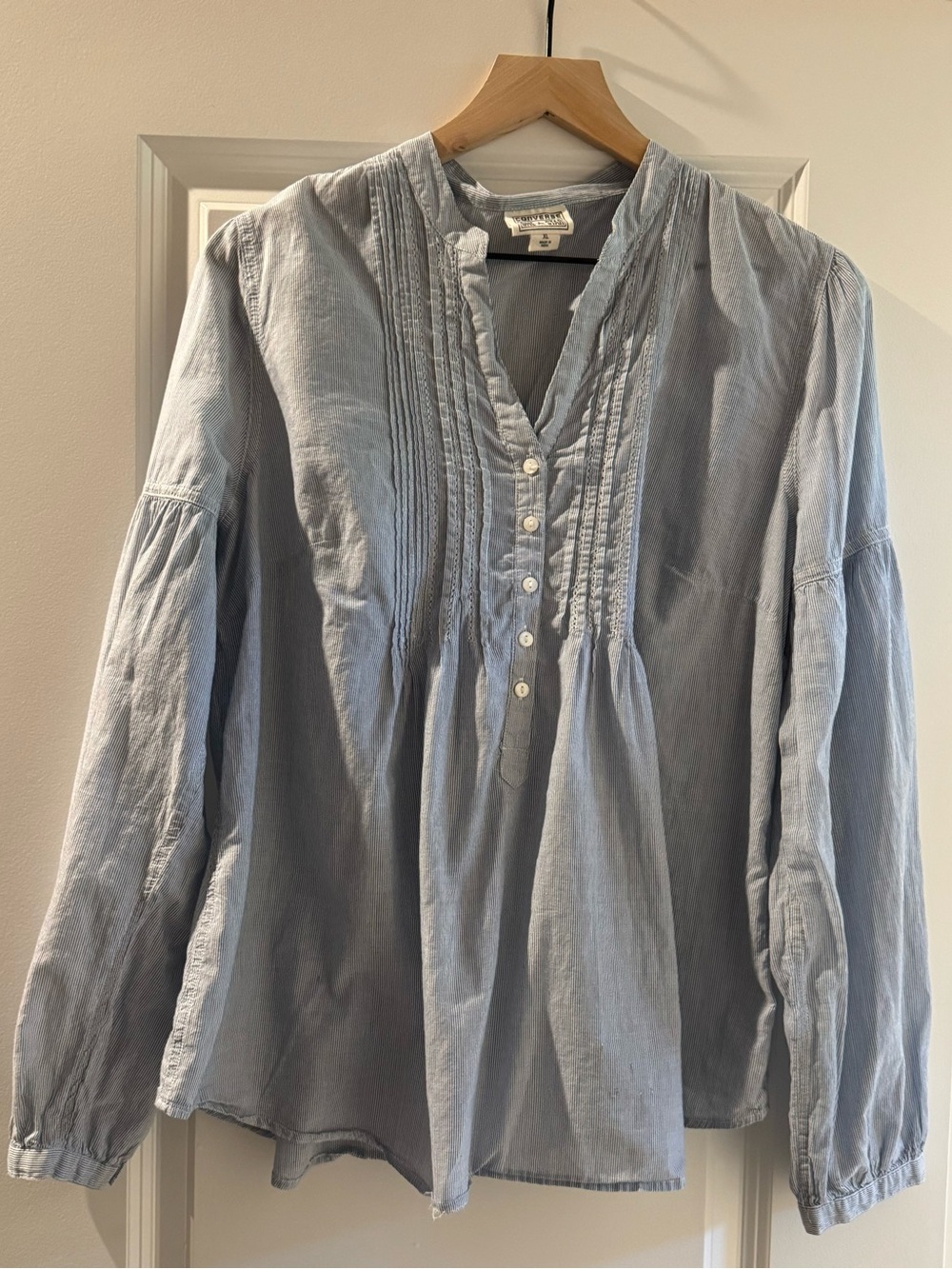 Converse One Star Blue-White Striped Shirt (XL)